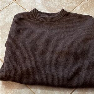 Old Navy Men's Dark Brown Crewneck Sweater